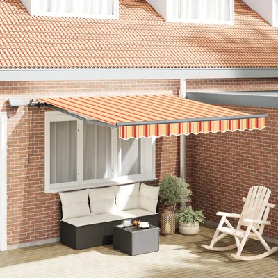 Gossi marchiza manuala retractabila cu led galben si portocaliu 350x250 cm