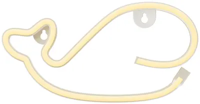 Lampă decorativă LED Forever Light - Balenă, neon, 1W, alb cald