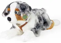 Jucărie de pluș Rappa Eko Prieteni - Ciobănesc australian cu ham, 61 cm