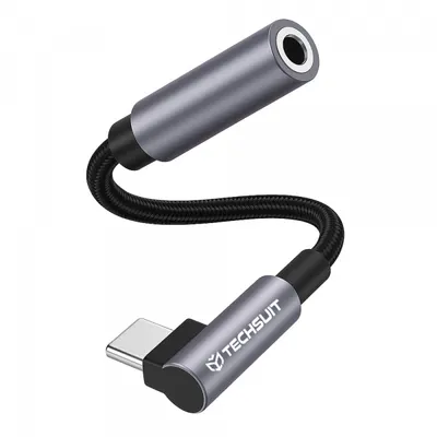 Adaptor Audio USB-C - 3.5mm Techsuit AC7 MusicDox, Gri