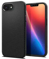 Husă Spigen - Liquid Air, iPhone 16e/17e, negru