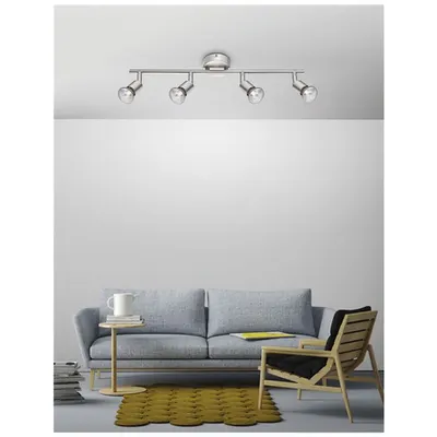 Spot Baza Satin Nickel Metal LED GU10 4x5W IP20 Fara bec