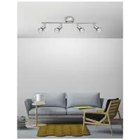 Spot Baza Satin Nickel Metal LED GU10 4x5W IP20 Fara bec