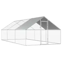 Gossi cotet de pasari pentru exterior, 2,75x6x1,92 m, otel galvanizat
