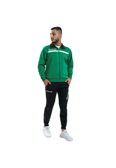 Trening pentru barbati - Tuta - Poliester - Verde/Negru - XS - Verde