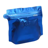 Pungi stand up model pouch cu valva și fermoar - albastru (set 50 buc) 20x17x6cm - Default Title