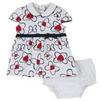 Costum copii Chicco, rochie si chilotei, Rosu, 75588-64MFCO