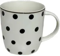 Ceaşcă Maison - Jolie Rombus, New Bone China, pe puncte, 350 ml