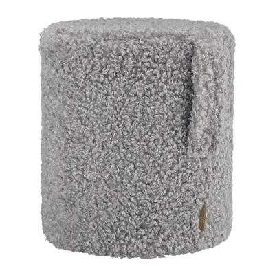 Taburet gri cu tapițerie din țesătură bouclé Teddy – Blomus