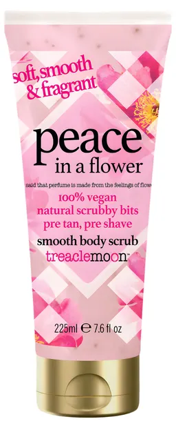 Scrub pentru corp Treaclemoon Peace in a Flower, 225 ml
