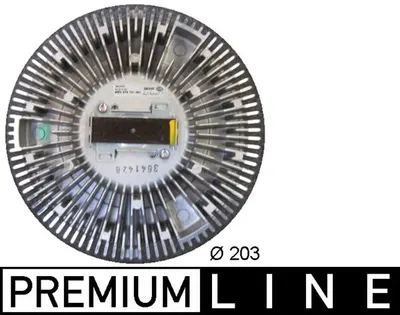 Cupla ventilator radiator potrivit MERCEDES ATEGO, ATEGO 2 OM902.916-OM906.954 01.98
