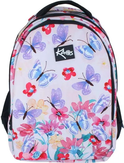 Ghiozdan școlar Kaos 2 în 1 - Spring Garden, cu 4 compartimente