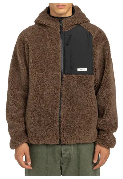 Geaca reversibila cu gluga si fleece sherpa Wolfe