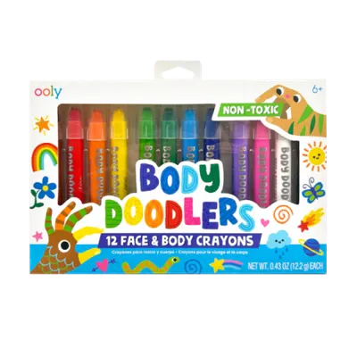 Creioane pictura pentru fata si piele, Body Doodlers, set de 12