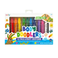 Creioane pictura pentru fata si piele, Body Doodlers, set de 12