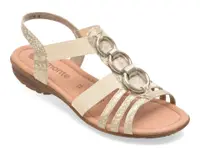 Sandale REMONTE albe, R3605, din piele ecologica