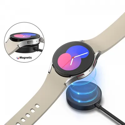 Incarcator Wireless Techsuit TSC12 pentru Samsung Galaxy Watch Series, USB-A, Negru
