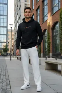 Hanorac barbati slim fit negru b2728 29-2.1