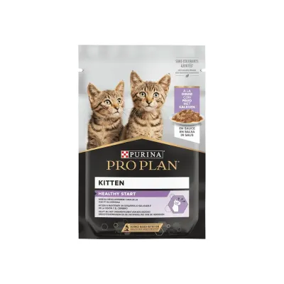 Hrana umeda pentru pisici Pro Plan Junior Nutrisavour cu curcan 85 gr