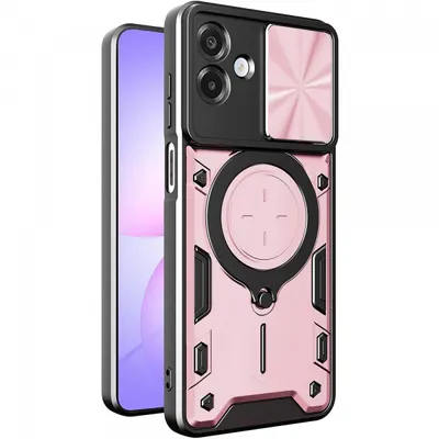 Husa pentru Samsung Galaxy A07 4G A075, Techsuit, CamGuard Pro, Roz