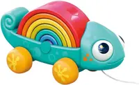 Jucărie interactivă de tras Hola Toys - Rainbow Chameleon