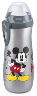 Pahar sport NUK - Mickey Mouse, 450 ml, 24 luni+, gri