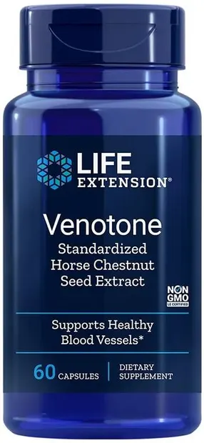 Venotone Standardized Horse Chestnut Seed Extract, 60 capsule, Life Extension