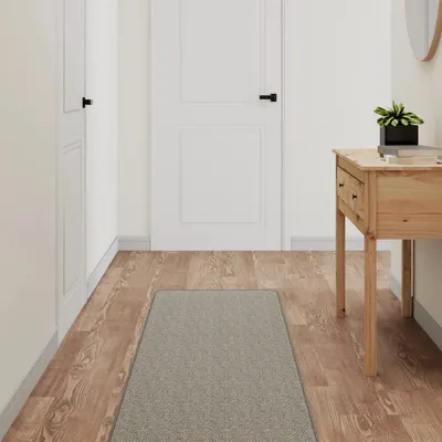 vidaXL Covor traversă aspect sisal, platina, 50x250 cm