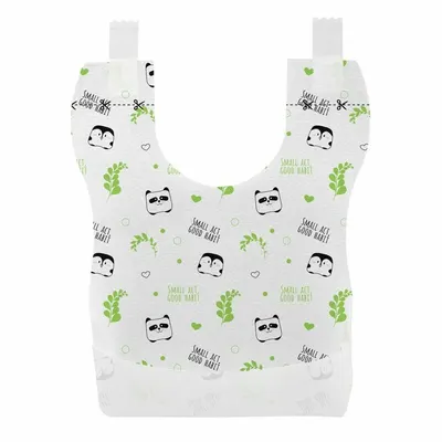 Bavete de unica folosinta, Chicco, Ecologice 100% compostabile, Cu buzunar colector, Prindere cu benzi adezive, 36 buc, 6 luni+, Multicolor