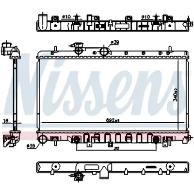 Radiator, racire motor NISSENS 67711