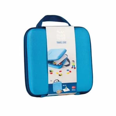 Set constructie Plus-Plus, 100 piese, portabil, in geanta cu fermoar