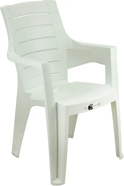 Scaun cu cotiere Horecano - Elegance Wood, alb