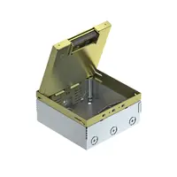 UDHOME4 floor box, empty, brass | Type UDHOME4 2M