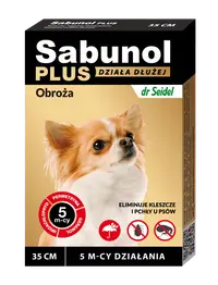 Sabunol PLUS, Zgarda Antiparazitara Caini 2-10 kg (35cm)