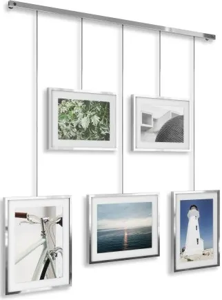 Display foto pentru montare pe perete Umbra - Exhibit, argintiu