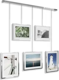 Display foto pentru montare pe perete Umbra - Exhibit, argintiu