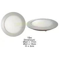 Spot Led plat 12w/2700k (rotund) – montaj ingropat