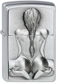 Bricheta Zippo - Kneeling Girl Emblem