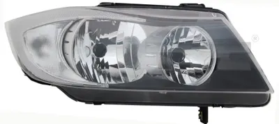 Far stanga (H7, reglaj electric, fundal negru insertii crom) BMW Seria 3 2004-2008
