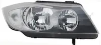 Far stanga (H7, reglaj electric, fundal negru insertii crom) BMW Seria 3 2004-2008