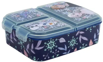 Cutie pentru mâncare Stor Frozen - Snowy Tale, 3 compartimente