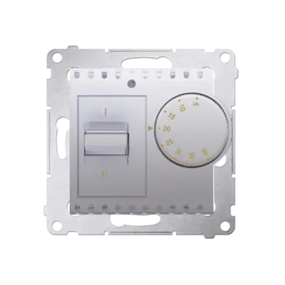 Termostat cu senzor interior, 16 (2) A, 230V ~, silver mat metalic