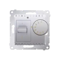 Termostat cu senzor interior, 16 (2) A, 230V ~, silver mat metalic