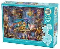 Puzzle Cobble Hill din 350 XXL piese - Paznicul bibliotecii