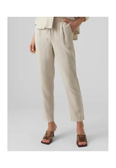 Pantaloni lungi dama - 7060 - Textil - Bej deschis