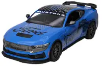 Mașinuță metalică Kinsmart Livery Edition - 2024 Ford Mustang Dark Horse, 1:38, albastru