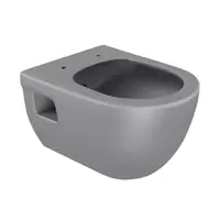 Vas WC suspendat rimless Celesta Brillo 53 x 35 5 cm ceramica antracit