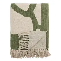 Pătură verde din amestec de bumbac 130x160 cm Dalmine – Bloomingville