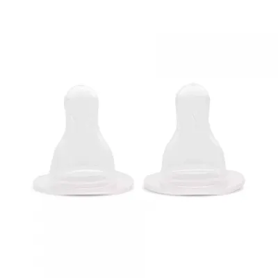 Set 2 tetine din silicon, debit lent, 0 luni+