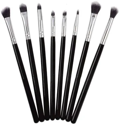 Set 8 Pensule Negre Pentru Machiaj - MAK09